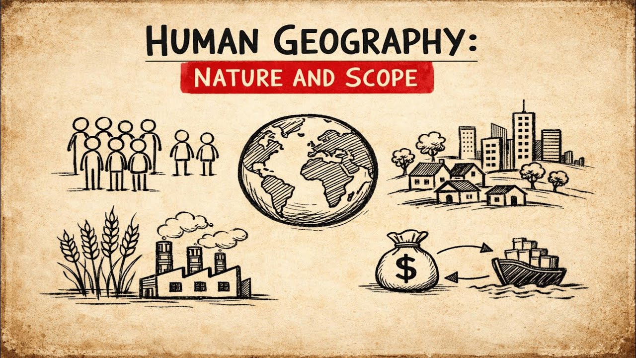Class 12 Geography Chapter 1 Human Geography Nature and Scope | CBSE Board Exam 2026