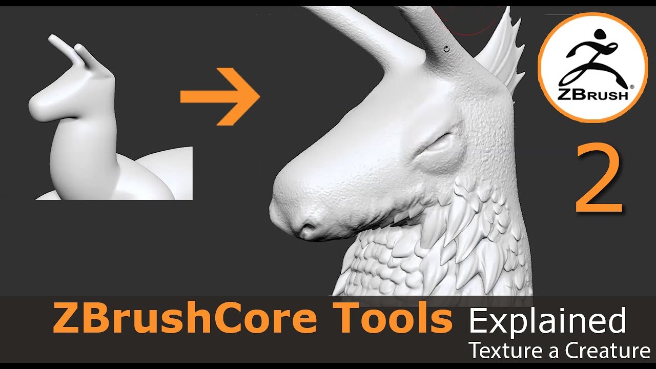 ZBrushCore Tools Explained: Texture a Creature (2/3)