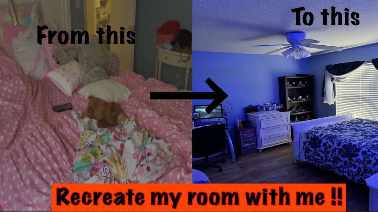 MY 24 HR INTENSE BEDROOM transformation ! decorating my room