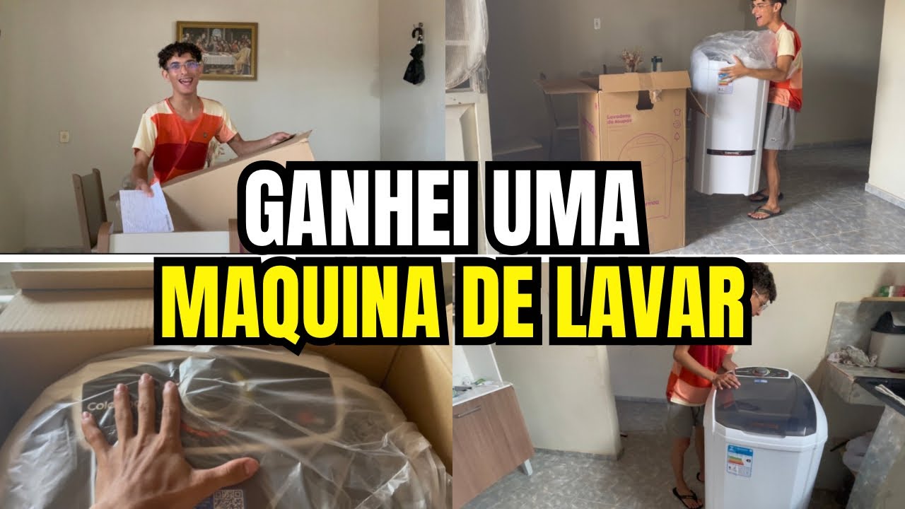 GANHEI UMA MÁQUINA DE LAVAR! ❤️😭🙏🏻