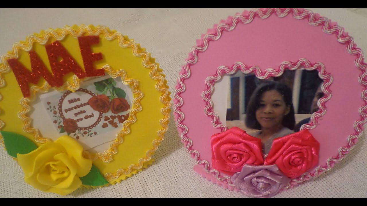 Porta Retrato Feito com Cd,  Dica de Lembrança dia das mães
