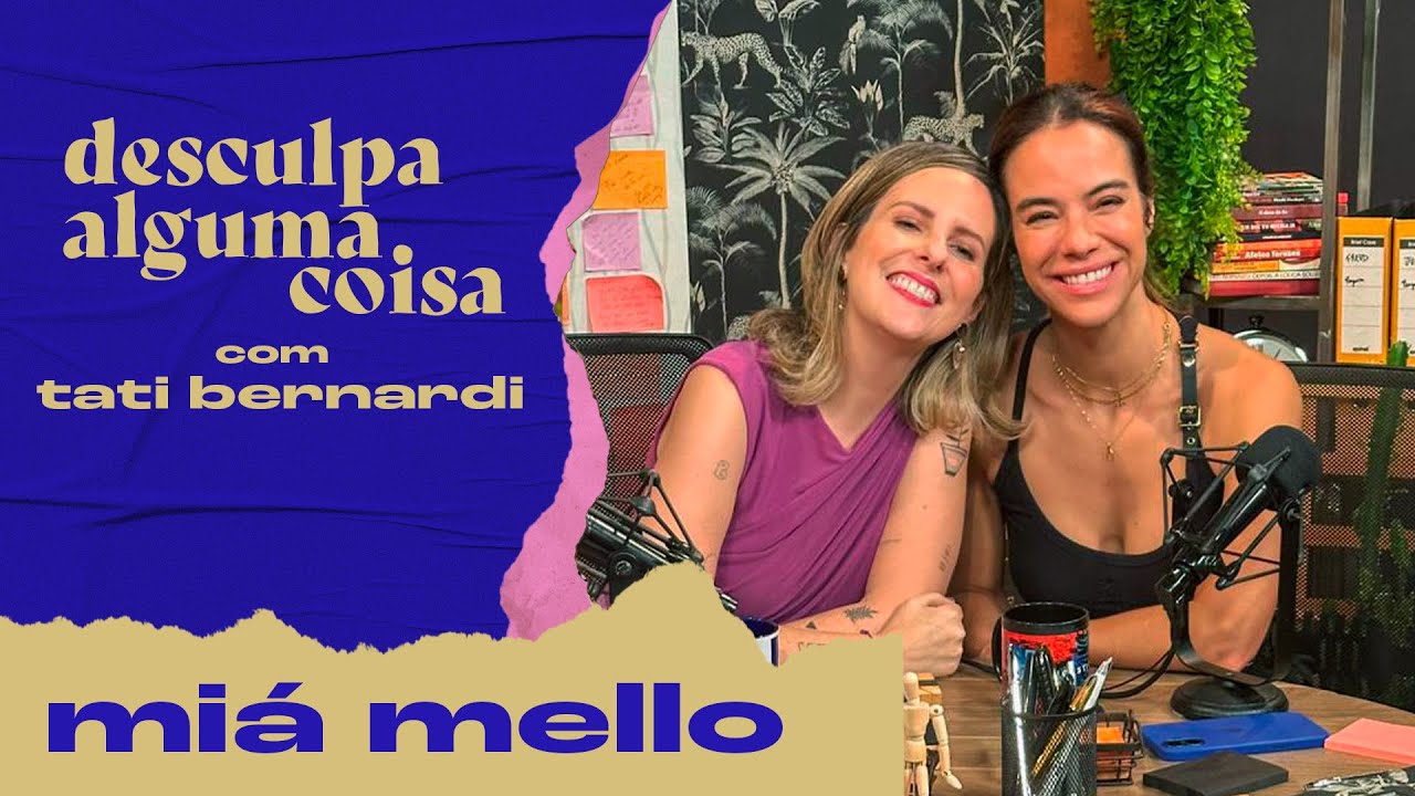 Mi&aacute; Mello cita constrangimento com Porchat, desafio de se exercitar e como manter tes&atilde;o no casamento