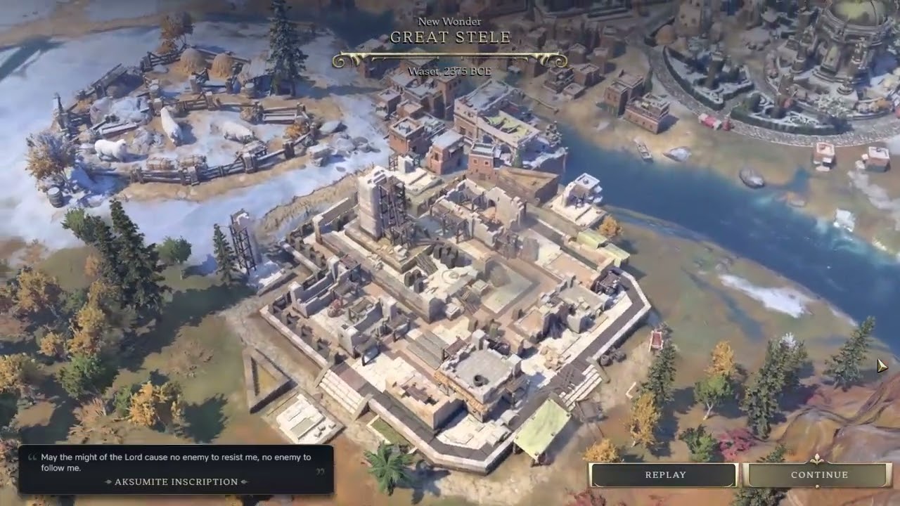 The Great Stele is a World Wonder in Civilization VII