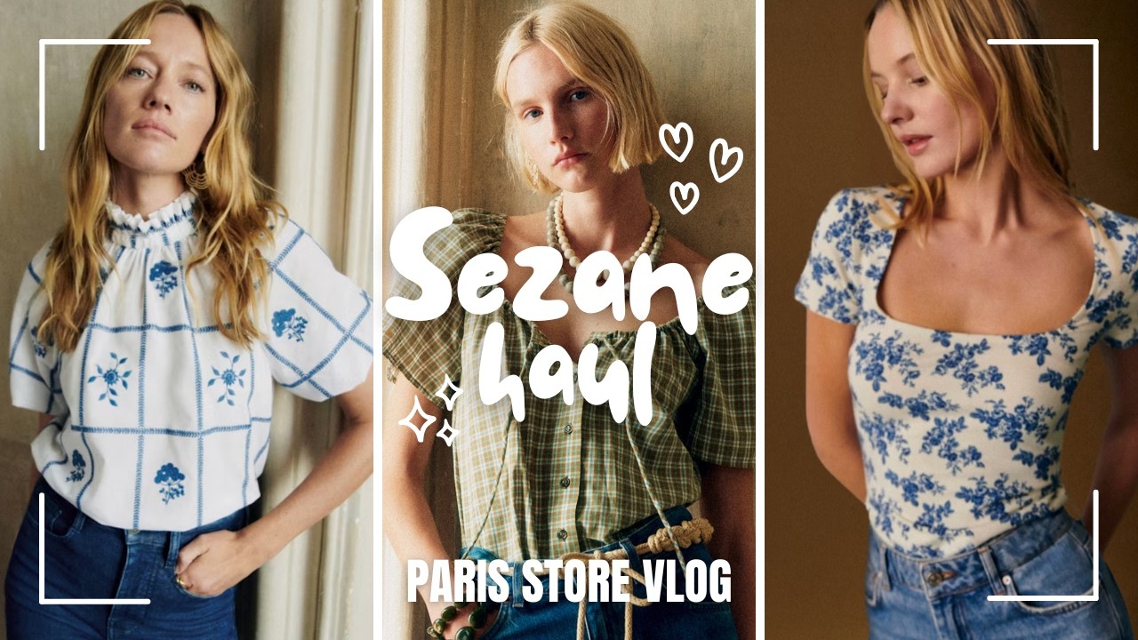 SEZANE Haul & Try-On at the L'Appartement S&eacute;zane Paris 🛍️ Shopping Vlog Paris