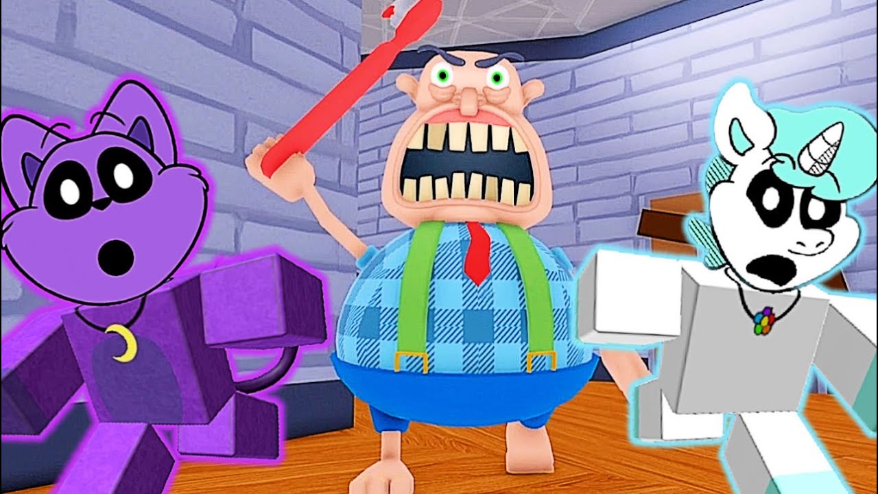 Catnap & Crafty Corn From Smiling Critters Escape Team Dentist Escape Roblox