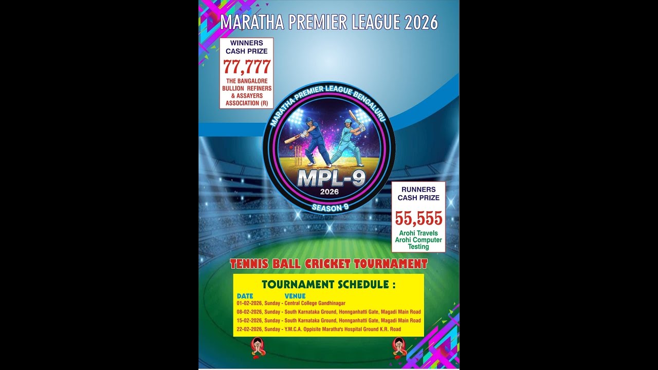 II  MARATHA PREMIER LEAGUE  2026  II  SEASON 9 [ SUNDAY 4 ]