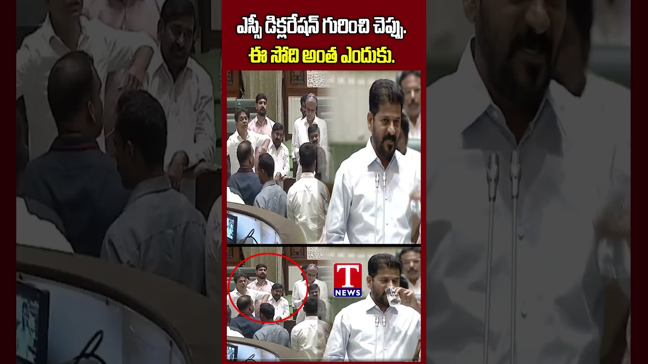 దెబ్బకు నీళ్లు తాగిండు #revanthreddy #ktr #assembly #tnewslive