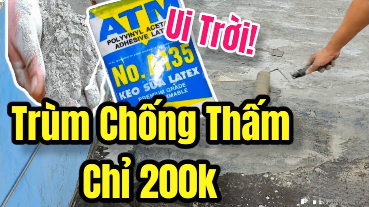 Review Chống Thấm Bằng Keo Sữa Và Xi Măng, Giá Rẻ Hiệu Quả - Anh Công Nghệ