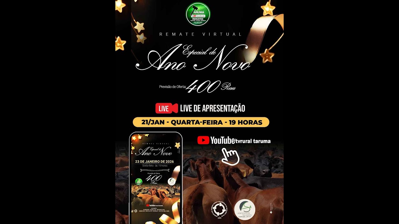APRESENTAÇÃO DOS LOTES REMATE ESPECIAL DE ANO NOVO 2026