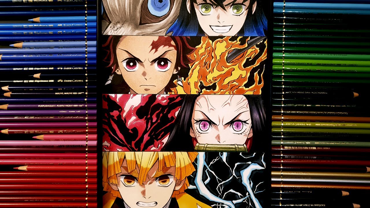 Drawing INOSUKE | TANJIRO | NEZUKO | ZENITSU [Kimetsu no Yaiba / Demon Slayer]
