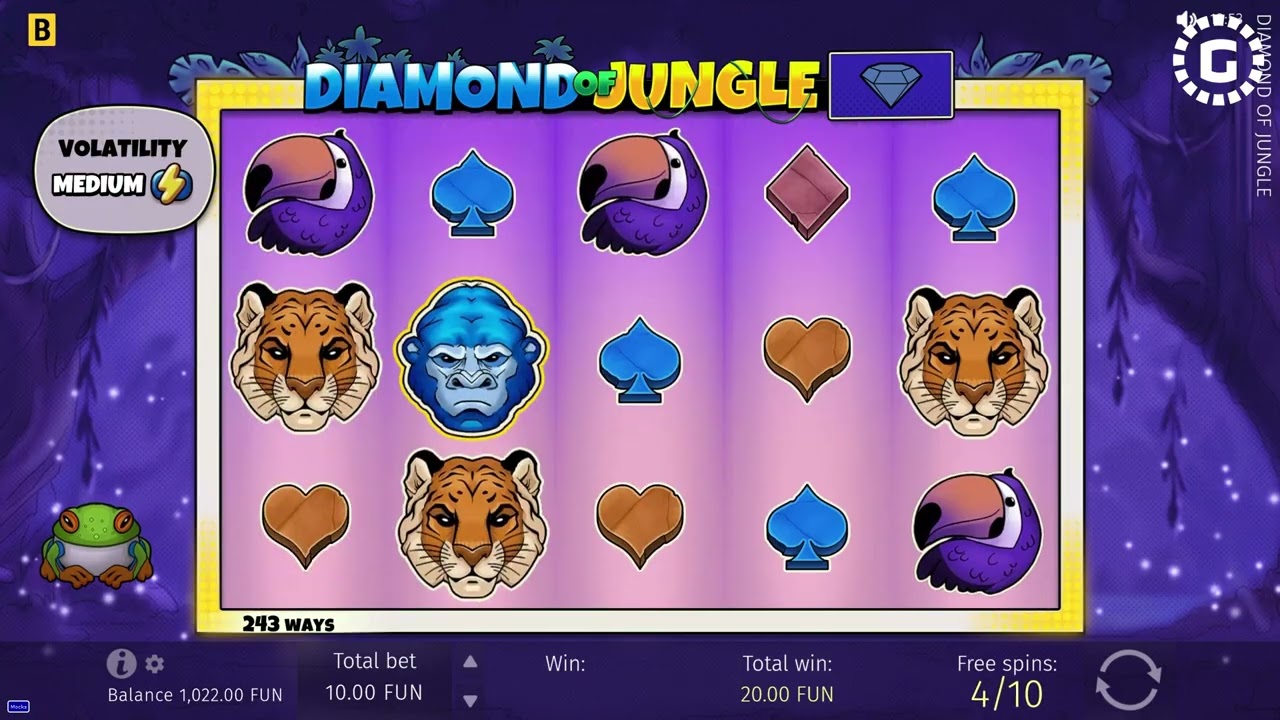 Diamond Of Jungle by BGaming Slot Features | GamblerID