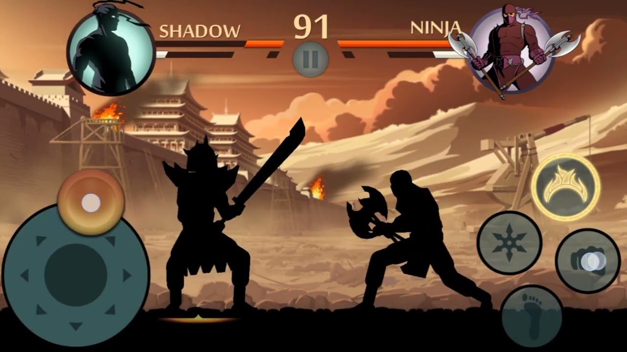 5.0 Random Insane Fight Scenes #shadowfight2 #shadowfightarena #gamingshorts #gaming