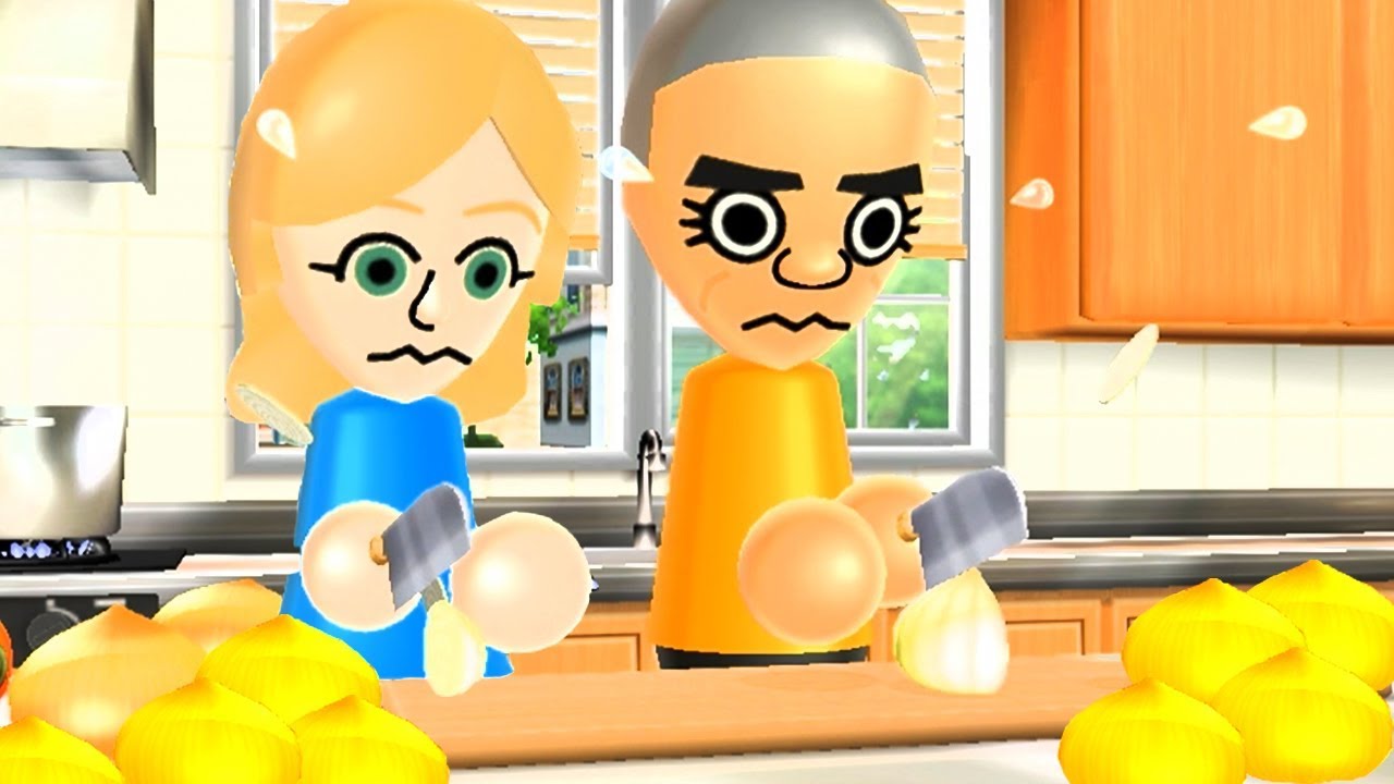 Wii Party Funny Minigames - Guest E vs Misaki vs Gabriele vs Takashi