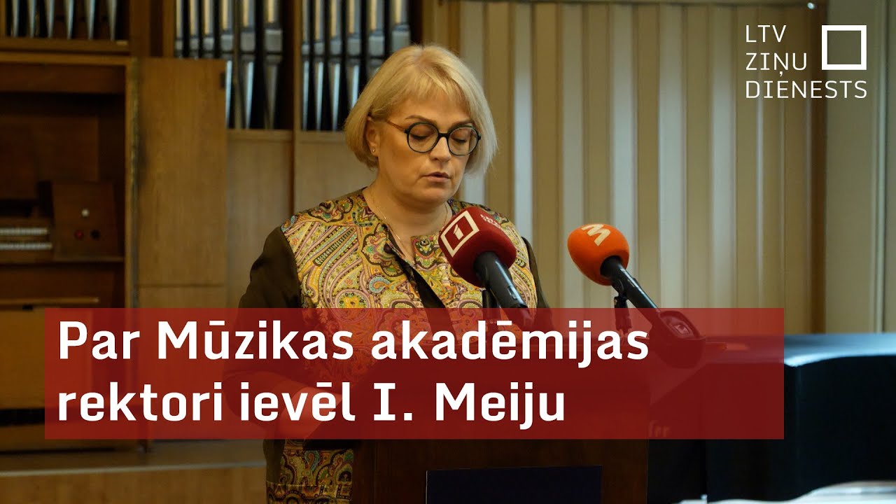 Par Mūzikas akadēmijas rektori ievēl I. Meiju