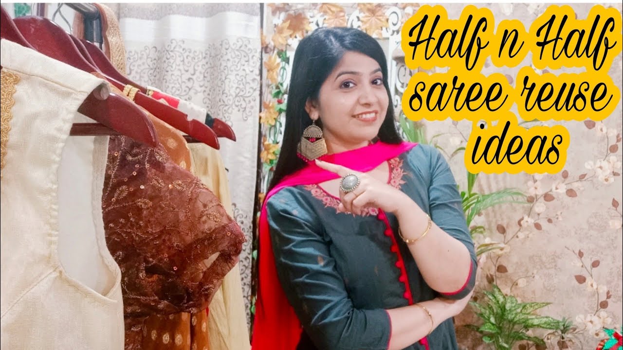 Half n Half saree reuse ideas part -1|stylish dresses | #sareereuse@fashion fusions