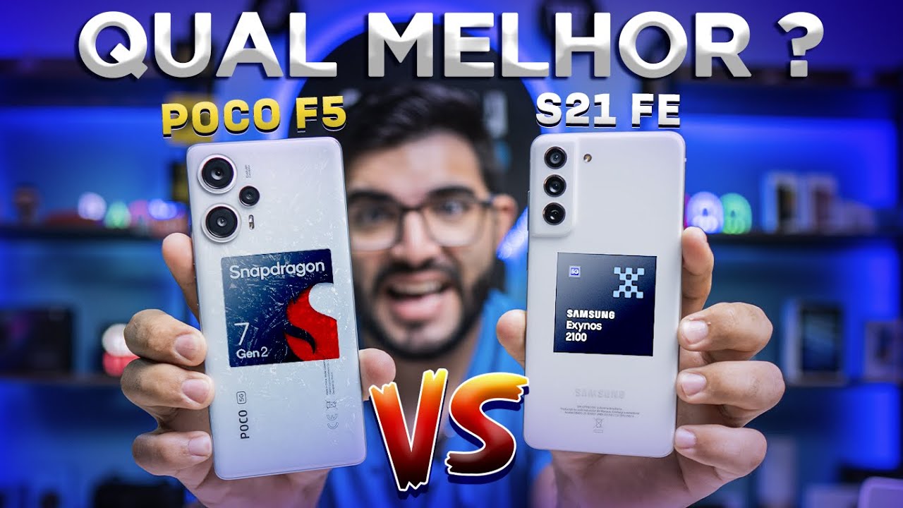 EITA! S21 FE é MELHOR que POCO F5? Qual você deve COMPRAR? | Comparativo completo