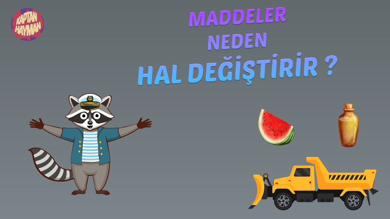 Maddeler Neden Hal Değiştirir ?  |  Fen Bilimleri |  Kaptan Hayman Animasyon