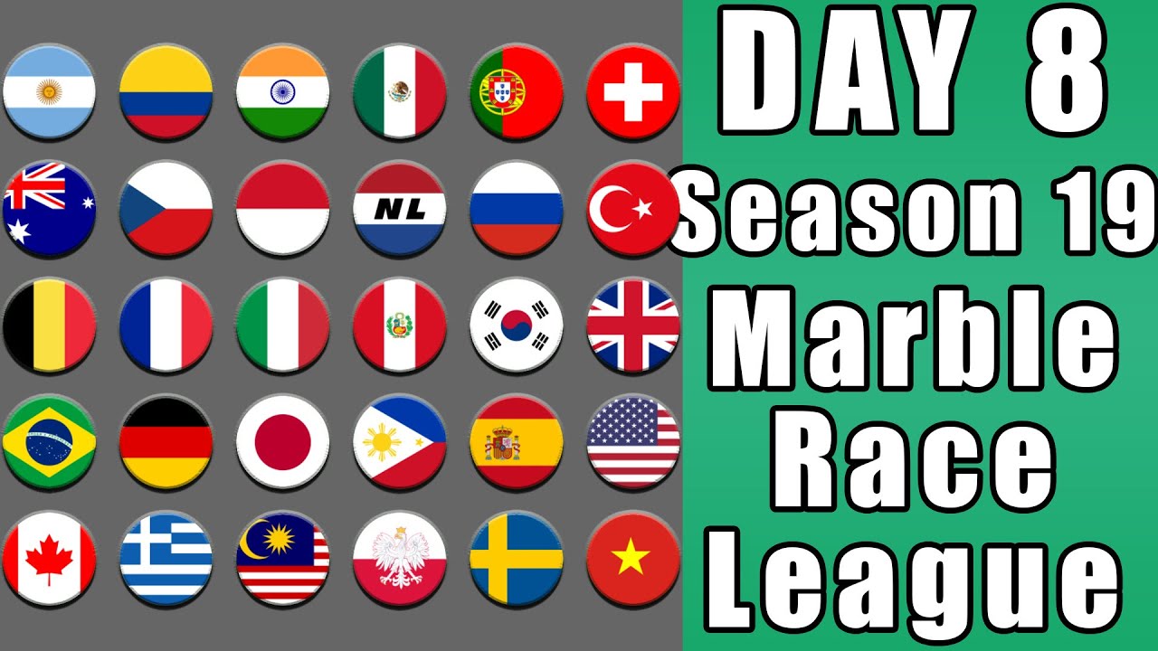 Marble Race League Season 19 Day 8 Marble Point Race in Algodoo / Marble Race King