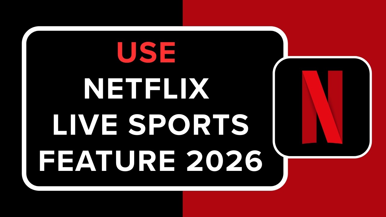 How to Use Netflix Live Sports Feature 2026 !