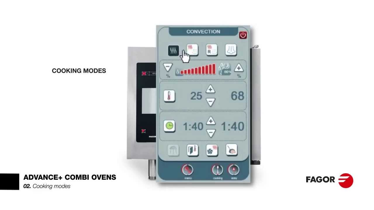 Fagor Industrial Advance Generation:  02  Cooking modes