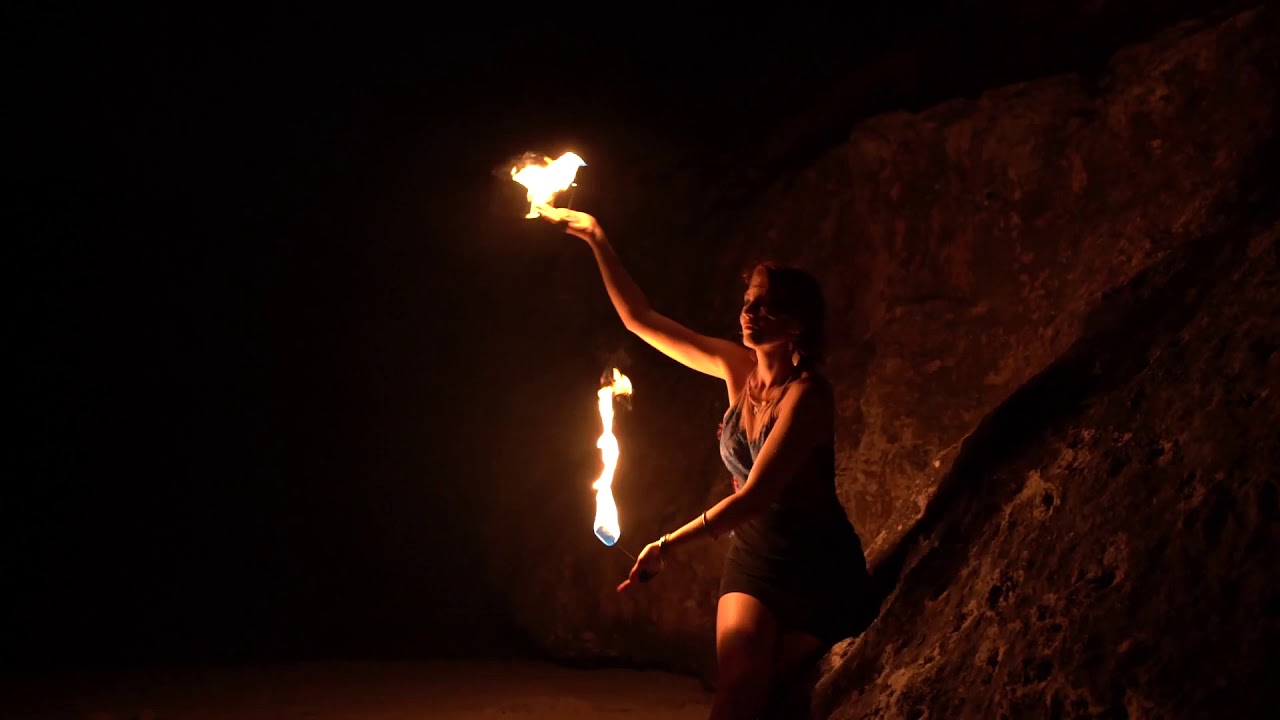 Hand torch fire dance - moola prayer
