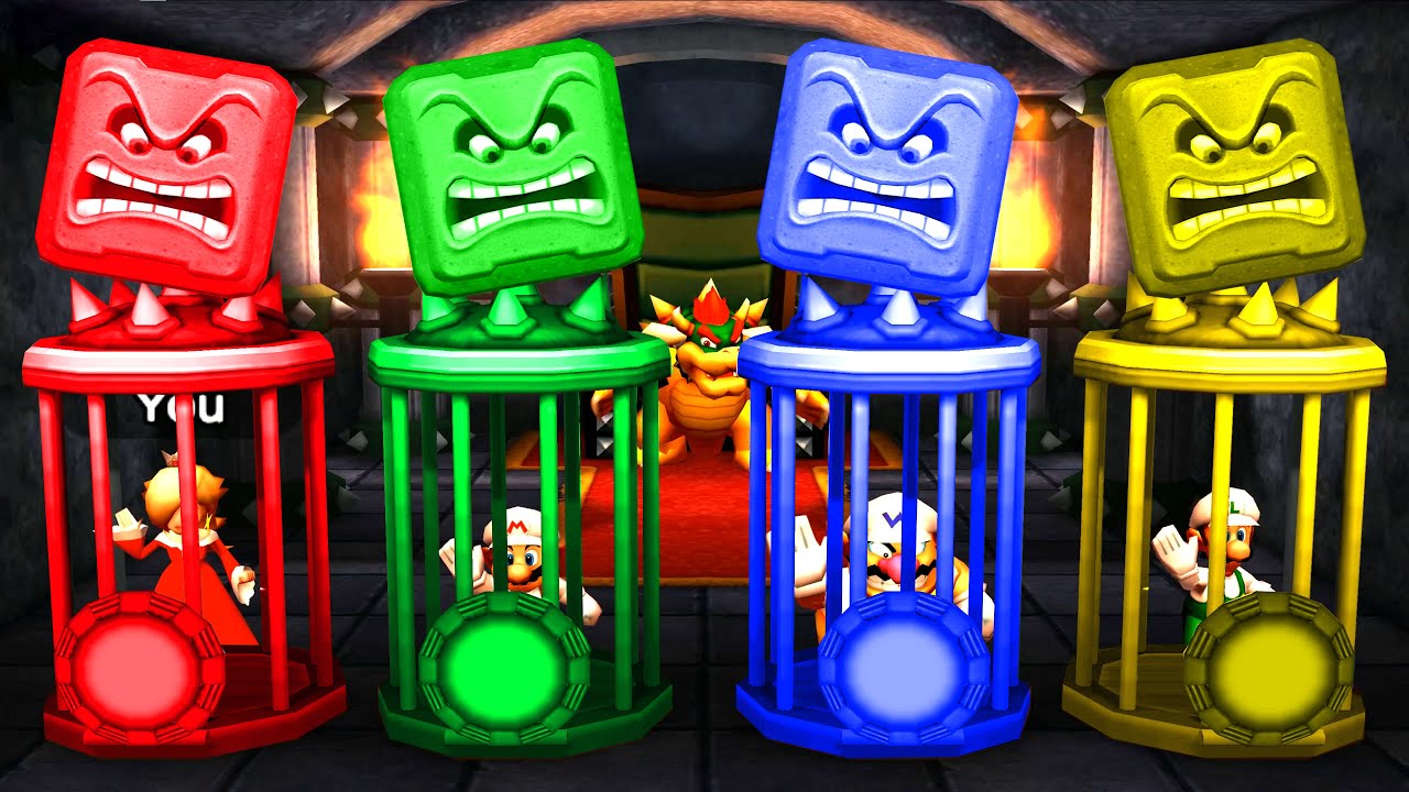 Mario Party The Top 100 Mod - Minigames - Rosalina Vs Mario Vs Wario Vs Luigi Master