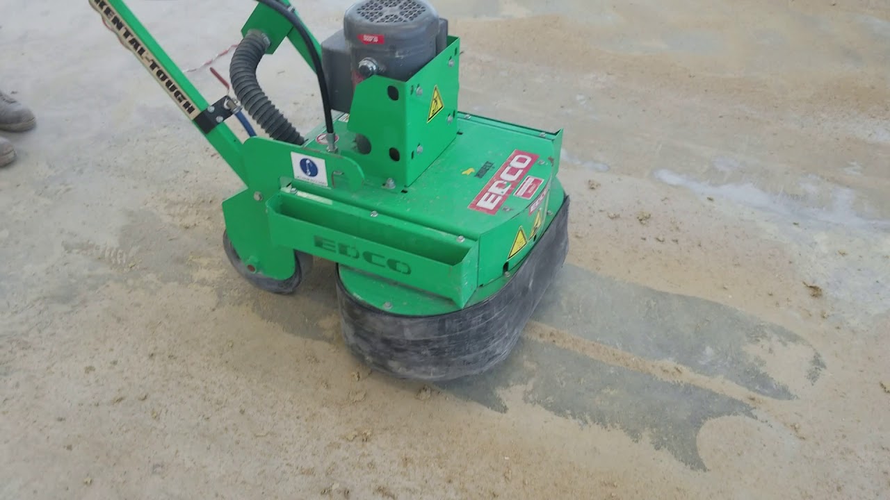 How to remove carpet glue from concrete.