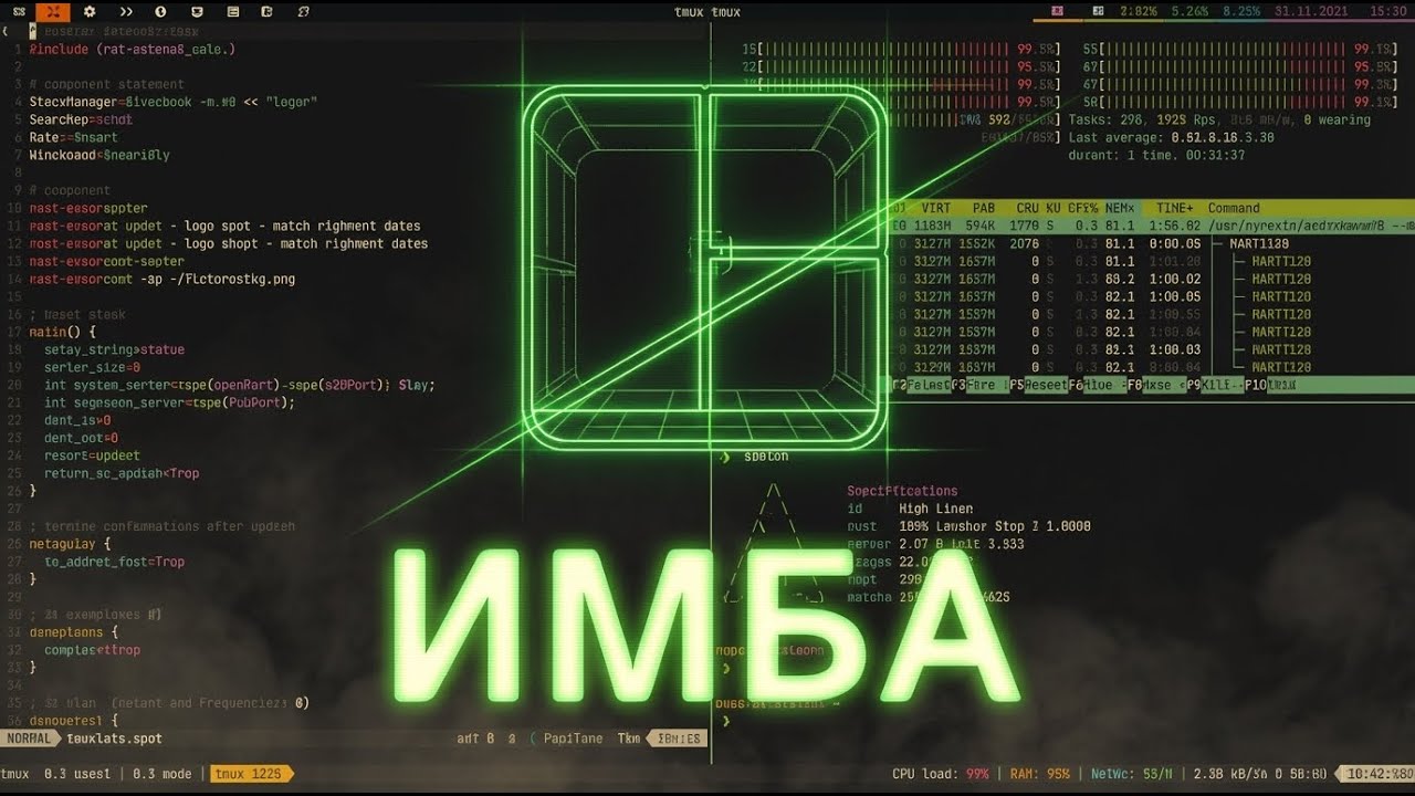 tmux — Как Стать Терминальным Чадом
