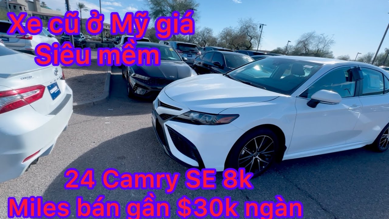 Vlog 6 Đi xem xe cũ ở Mỹ giá siêu rẻ vào tháng 1 2025 Toyota Lexus Cadillac Toyota Camry siêu đẹp