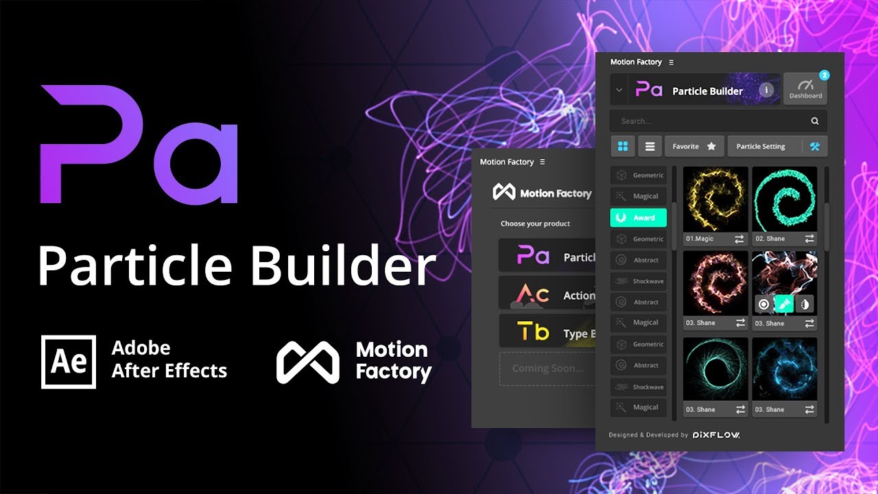 Particle Builder Plugin | Free After Effects Motion Factory Toolkit