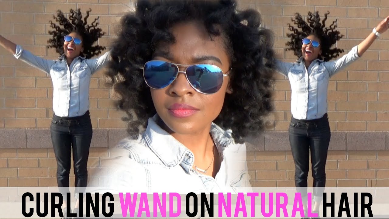 How to REALLY Use a Curling Wand on Natural Hair | Natural Hairstyles for Black Women