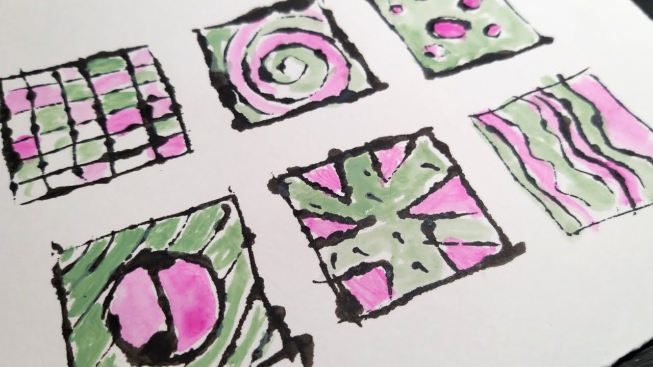 Inspired by.......Andy Warhol Blotted line technique