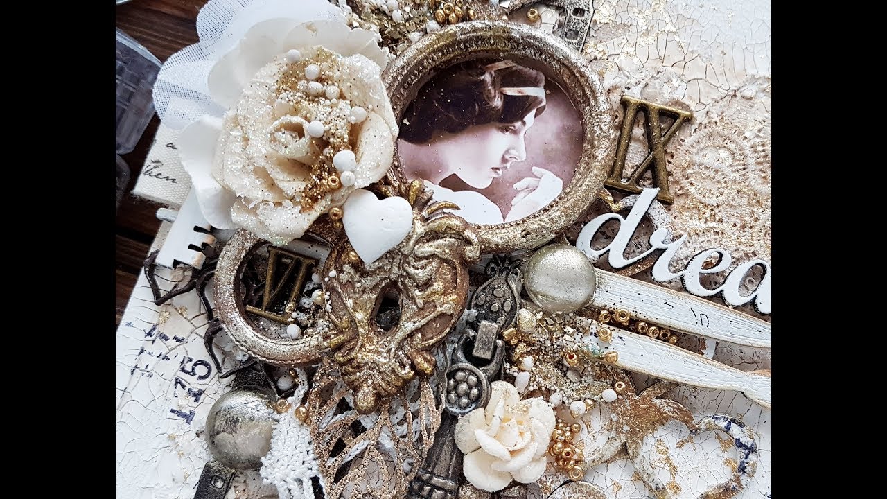 Step-by-step Vintage mixed-media notebook cover tutorial