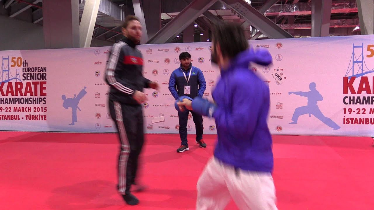 AMAZING moves by Rafael AGHAYEV before the Final. 2015 European Karate Championships