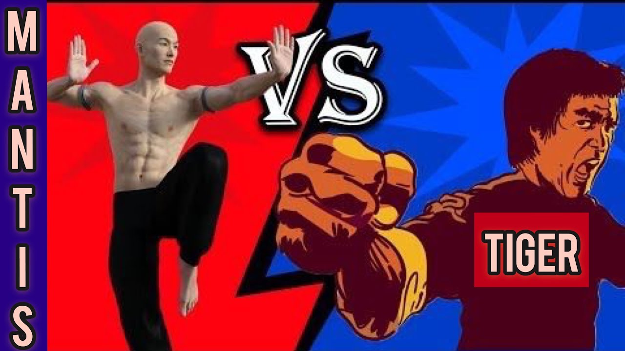 Animal Kung fu fighting scene / praying mantis vs tiger kung fu / 螳螂拳 VS 虎拳