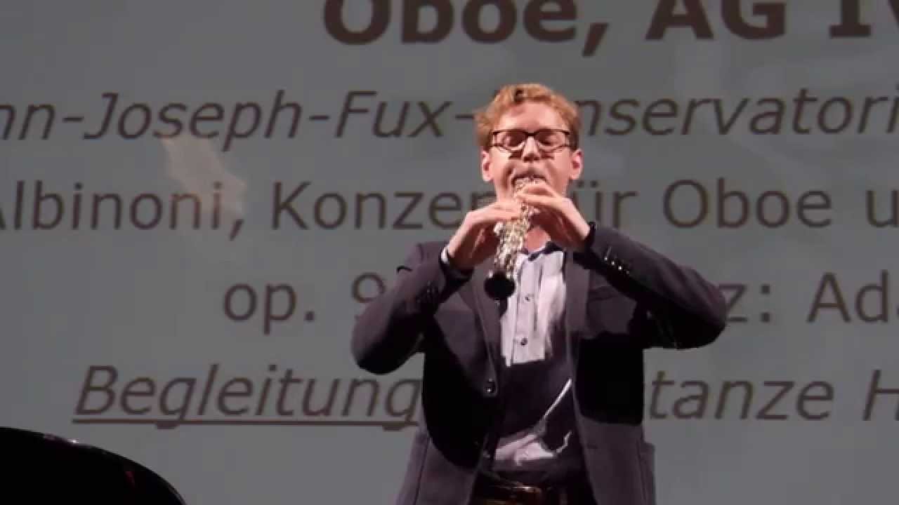 Paul Maier - Oboe -Thomas Albinoni- Prima la musica 2015 - Preisträgerkonzert Grazer Oper