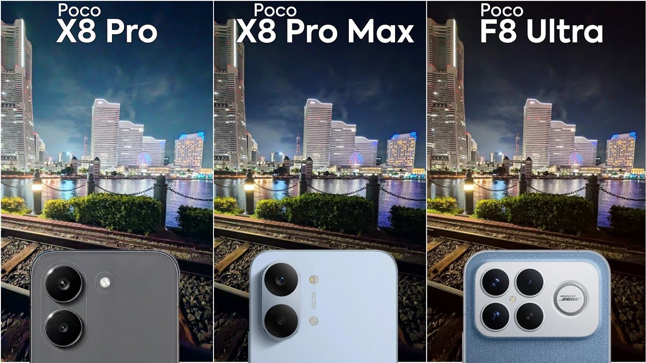 Сравнение камер Poco X8 Pro, Poco X8 Pro Max и Poco F8 Ultra: тест-драйв