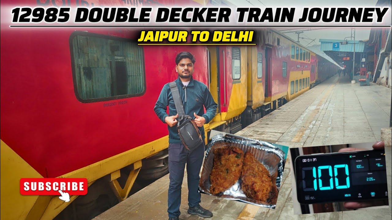 Double Decker Express Full Journey Experience !दो मंजिल ट्रेन! *Rajdhani Train Jaisi Preriorty* 