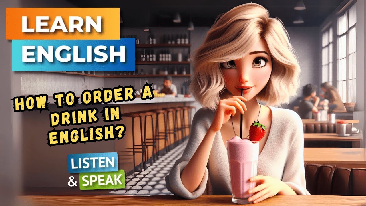 How To Order A Drink In English? | English Stories | English Listening Skills - Speaking Skills.