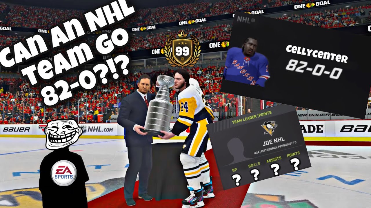 CAN AN NHL TEAM GO 82-0?!?!?