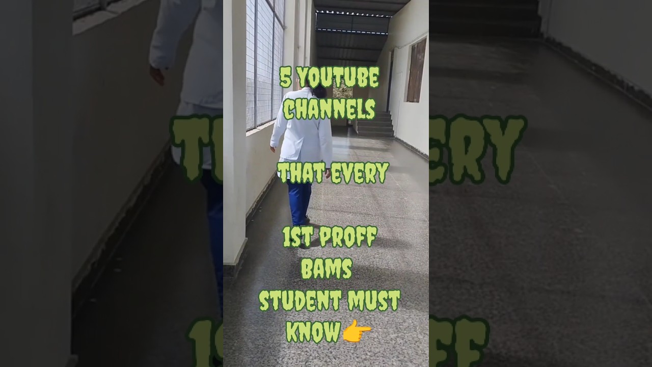 5 YouTube channels that every Bams  1st proff student must know💯#trending #bams #bamsstudent #viral