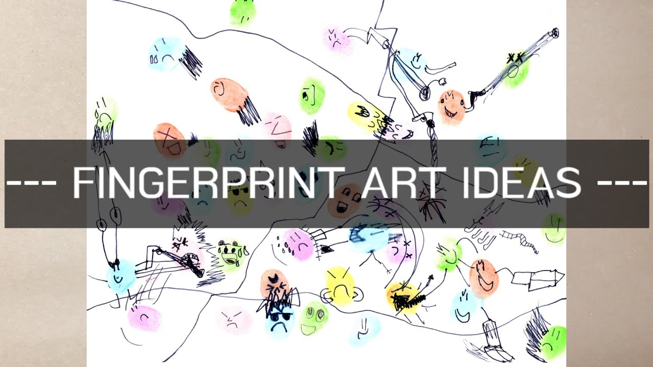 [Easy & Fun] Fingerprint Art Ideas I Art tutorial for kids step by step