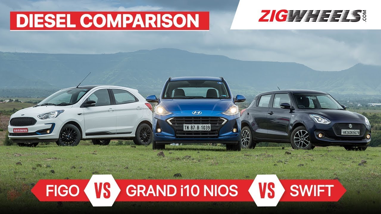 Hyundai Grand i10 Nios vs Maruti Swift vs Ford Figo | Diesel Comparison | ZigWheels
