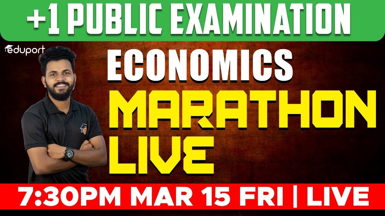 Plus One Economics - Public Exam | Marathon Live | Eduport Commerce & Humanities