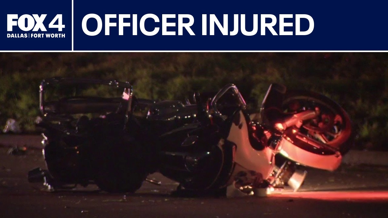 Dallas motorcycle officer hospitalized after hit-and-run