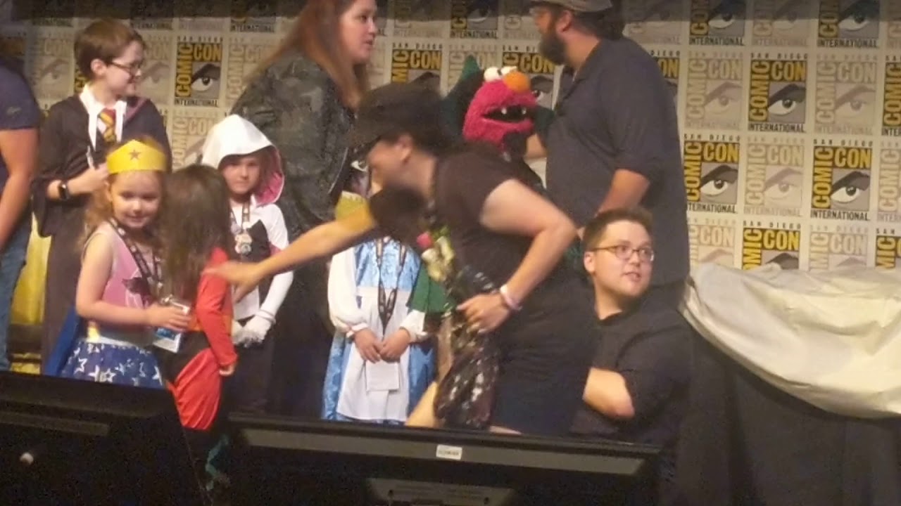 Morgan joins the Sesame Street cast Live on stage!
