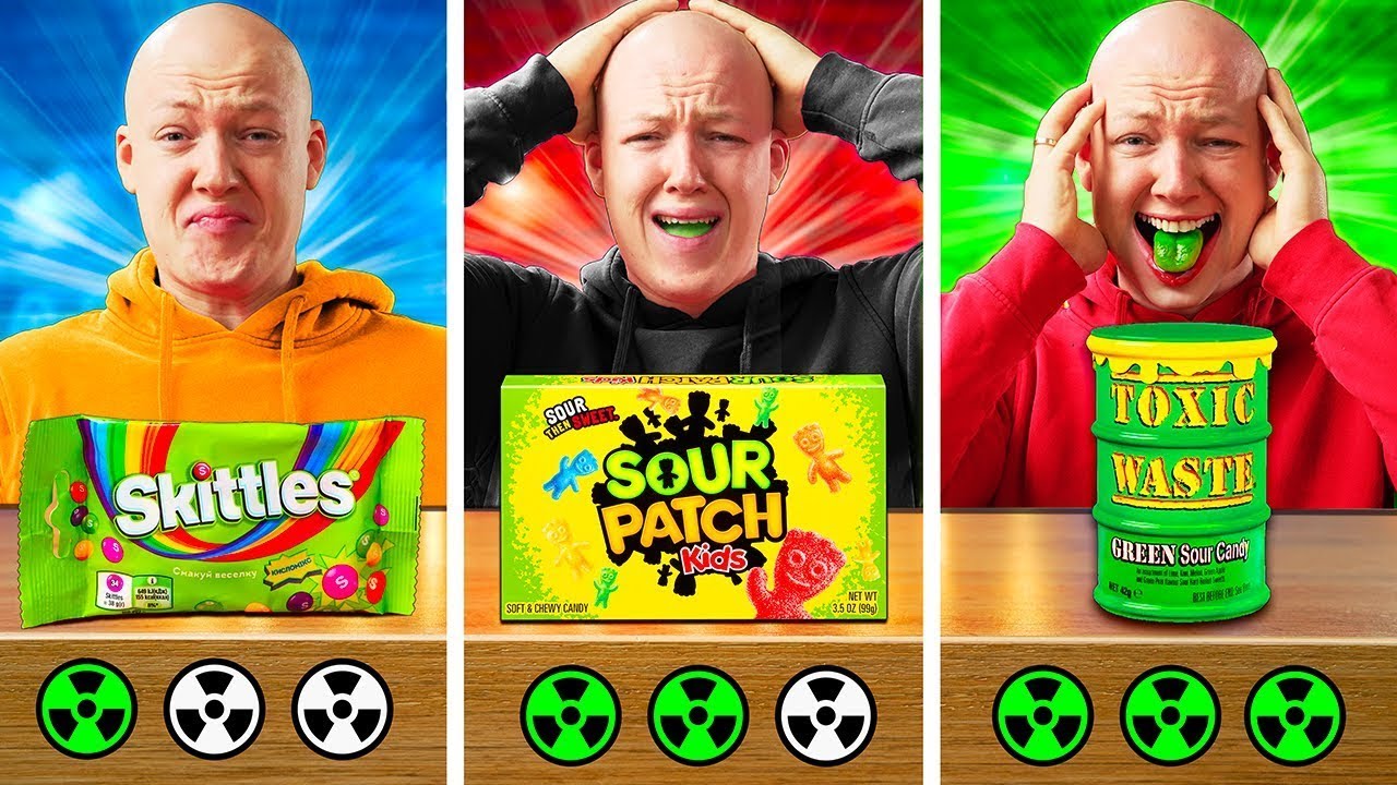 Sour vs. Sourer vs. the Sourest Candies by VANZAI