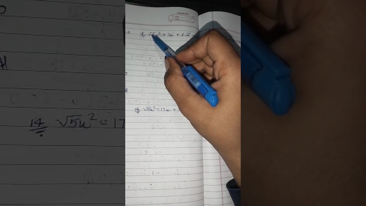 Quadratic equations class 2nd