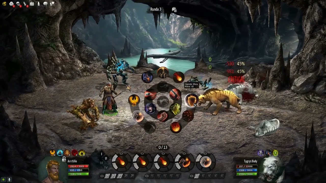 Broken Ranks - Tygrys Magiem Ognia 130 level z watahą . #brokenranks #tiger #taern3d #FireMageTiger
