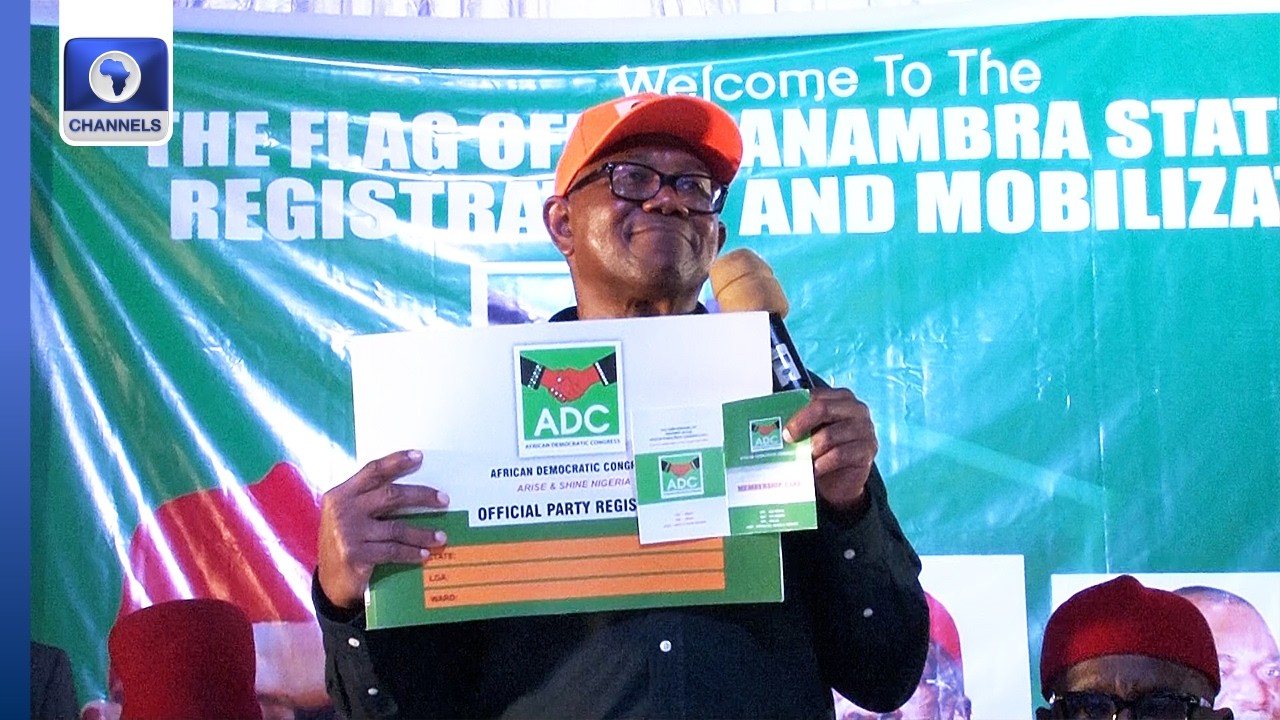 Obi Registers With ADC, Says 2027 Poll Will Be Nigerians Against Bad Leadership